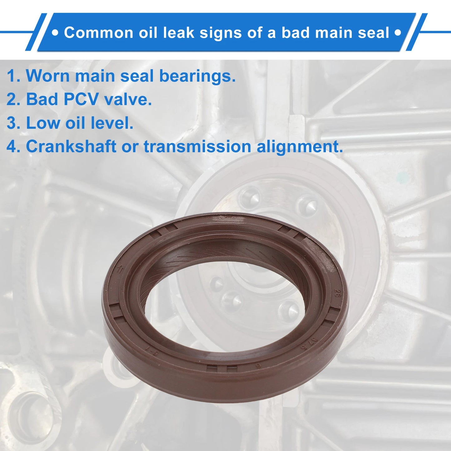 Front Crankshaft Oil Seal for Hyundai Accent, Sonata (2000-2010)