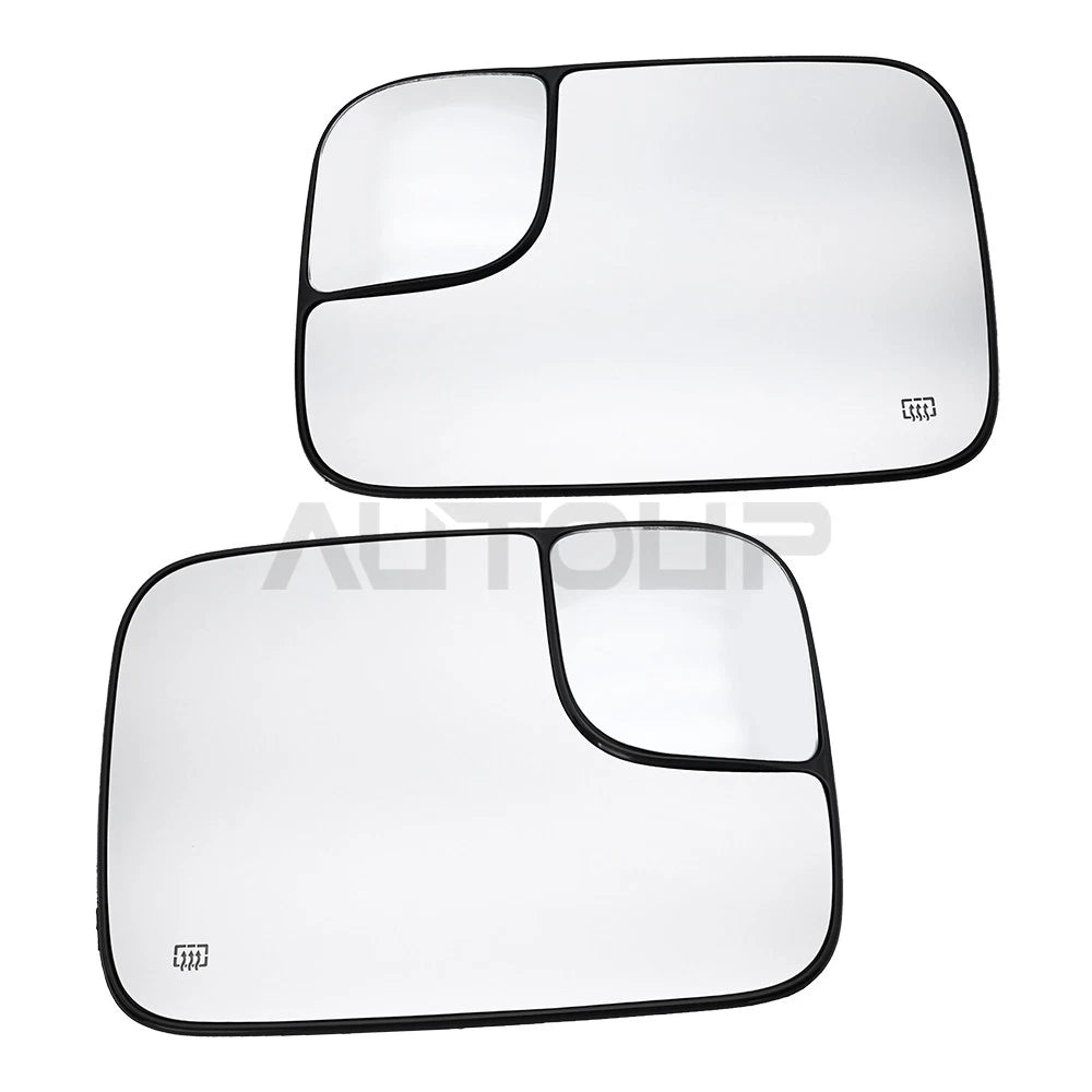 2 x Left Right Side Heated Mirror Glass for Dodge Ram 1500, 2500 (2005–2009)