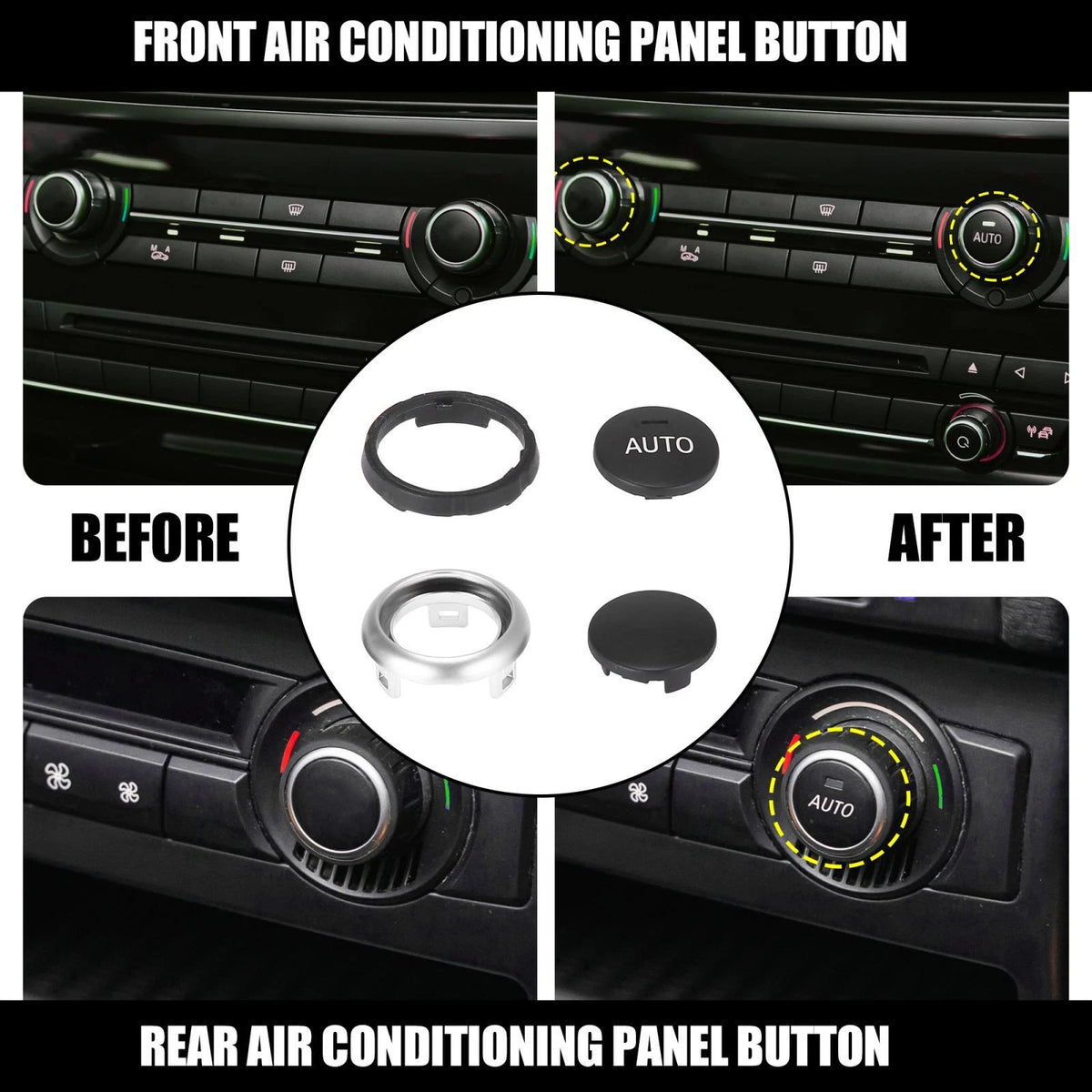 AC Knob Climate Control Switch Repair Kit for BMW 5 6 7 Series X5 X6 (2000-2023)