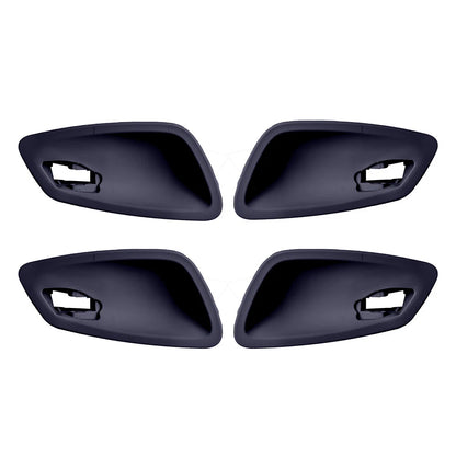 4 x Inner Door Handle Bowl Covers for BMW 3 Series E90 (2005-2012) Black