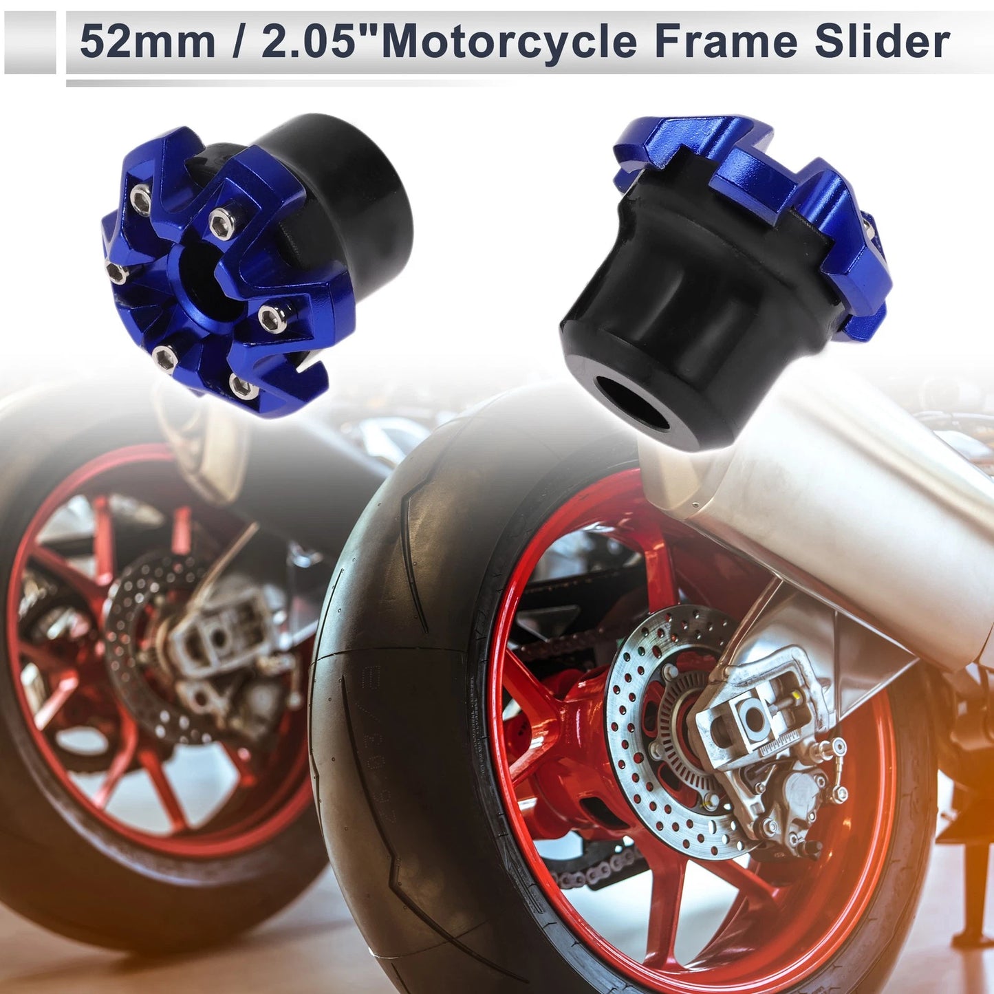 14mm 2 x Aluminum Alloy Plastic Motorcycle Slider Frame for Motorcycle
