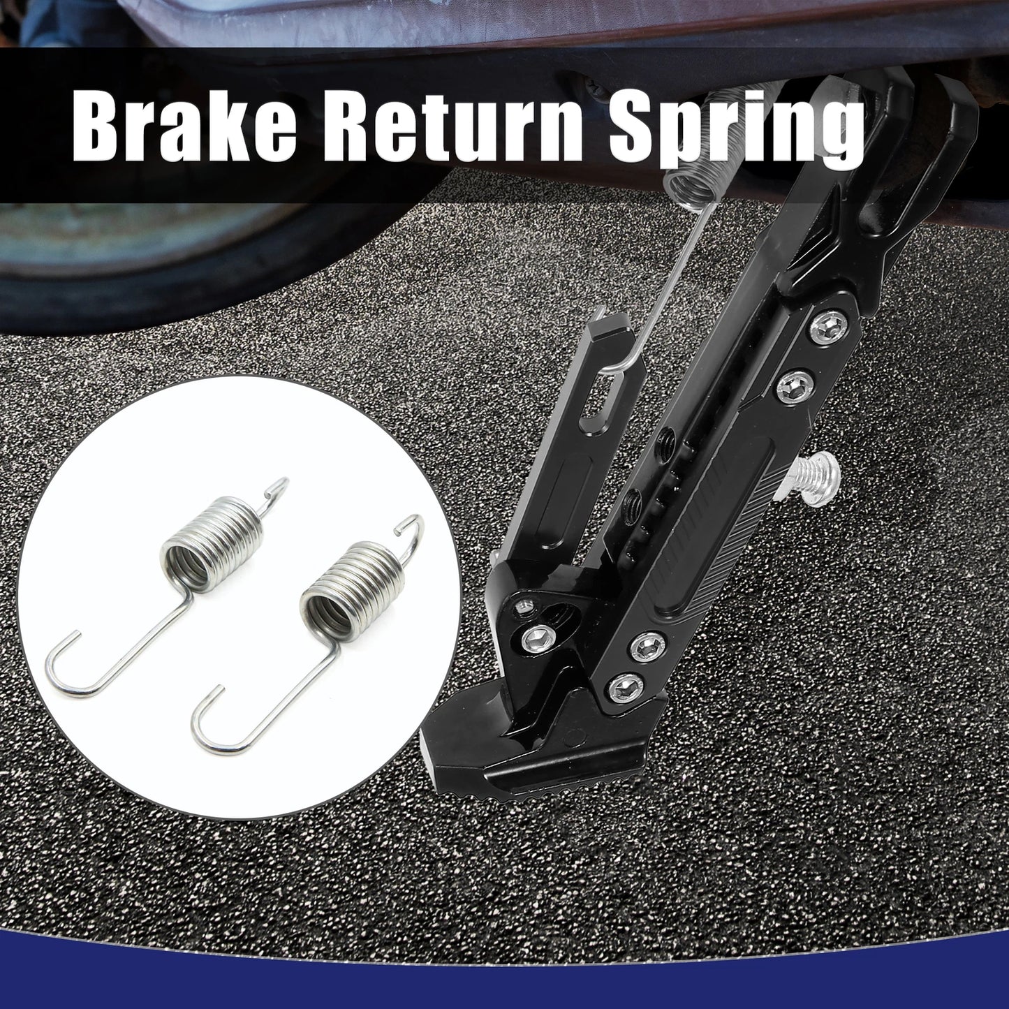 8cm Silver Tone Motorcycle Brake Pedal Return Springs for CG125