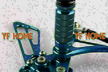 Rearsets Foot Pegs for Suzuki GSXR1000 K5 (2005-2006) - Blue