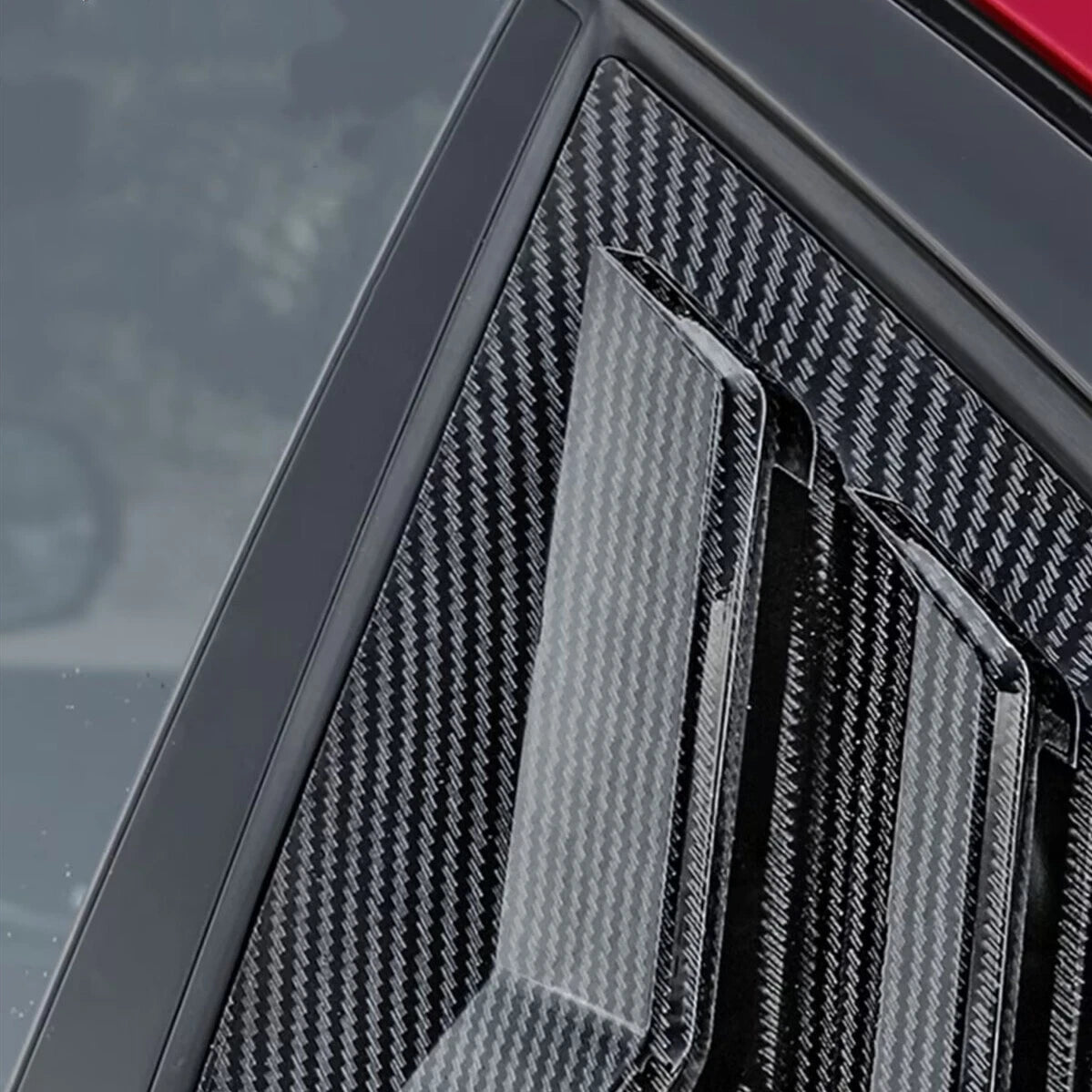 Carbon Fiber Window Louver Shutter Cover for Cadillac CT4-V CT4 (2020–2023)