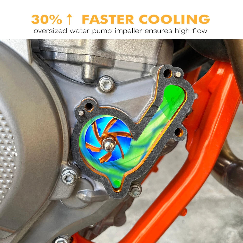 High Flow Water Pump Cooler Kit for KTM 250 350 SXF XCF EXC-F (2017-2022)