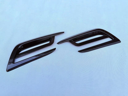 Rear Bumper Fog Light Cover Trim Carbon Fiber for Toyota Grand Highlander (2024-2025)