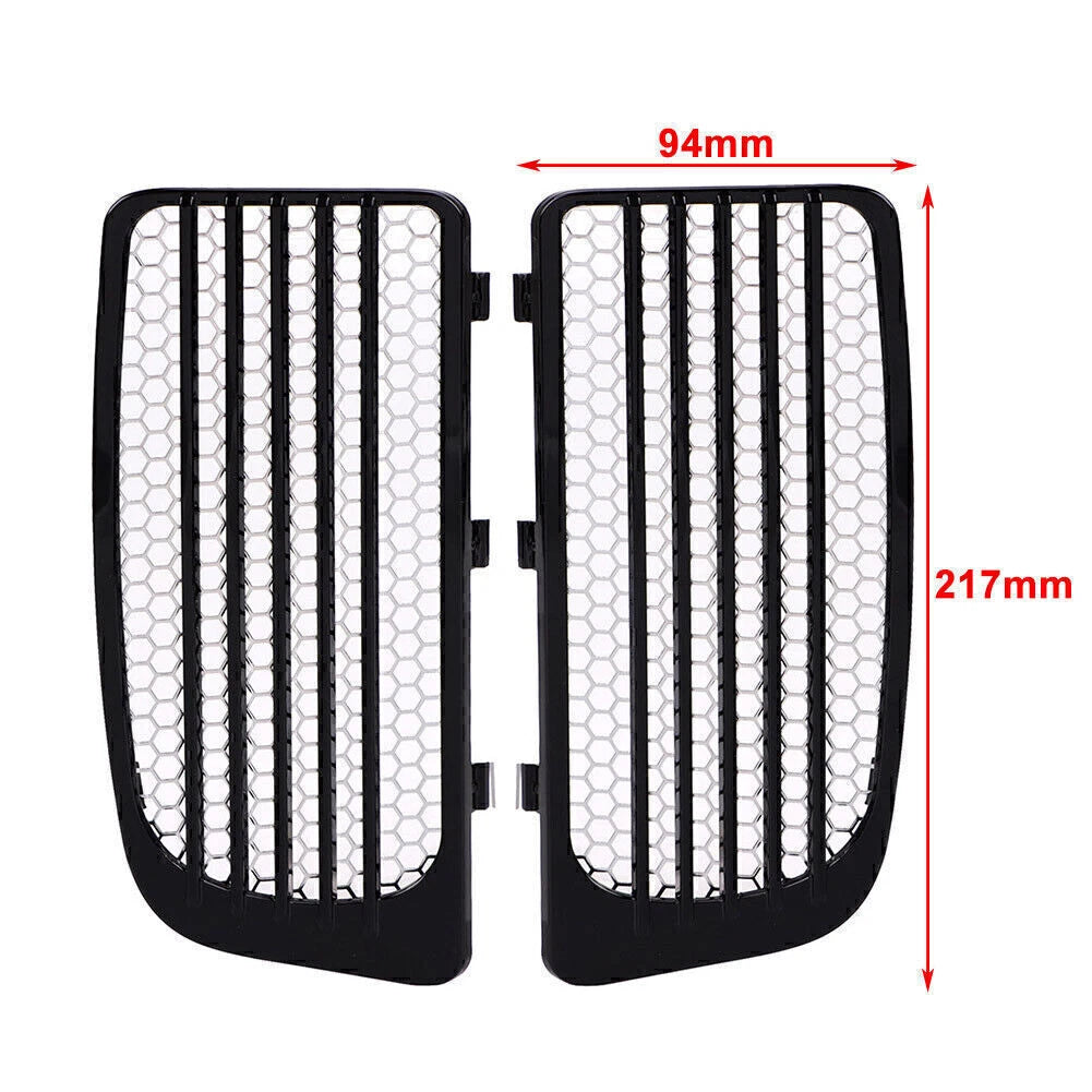 Black Radiator Grills & Screens for Harley Electra Glide Low Ultra Limited (2014-2023)
