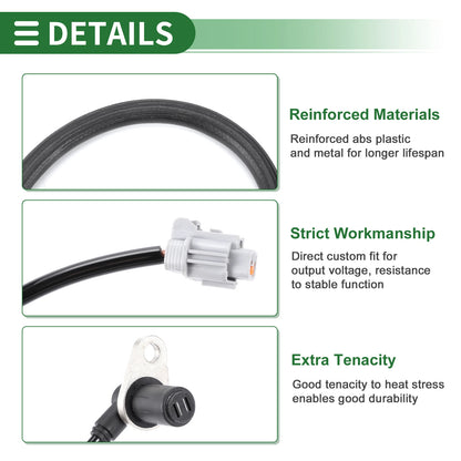 ABS Wheel Speed Sensor for Infiniti I30 Front Right