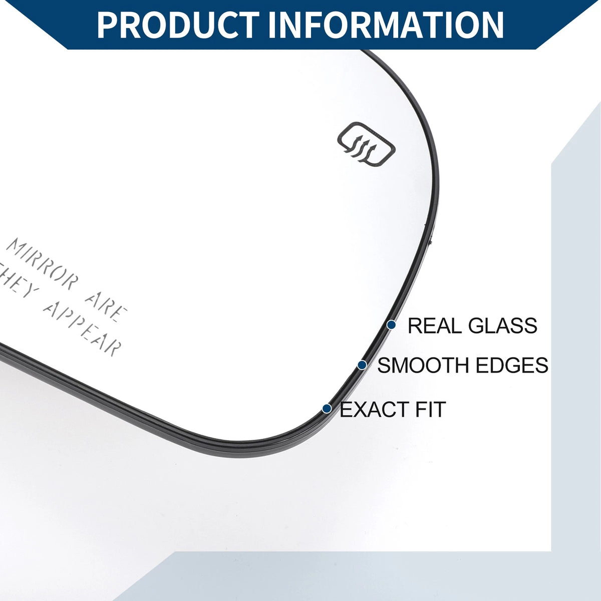 Heated Right Side Mirror Glass for Toyota Sienna (2011-2019)