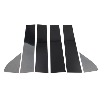 Black Window Pillar Post Door Trim for Chevrolet Silverado GMC Sierra 1500