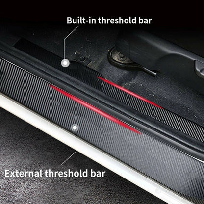 Leather Door Sill Guard Pedal Protector Cover for Toyota Highlander (2020–2022)