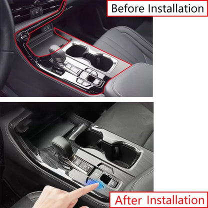 Black Wood Grain Console Gear Shift Frame for Lexus NX (2022–2025)