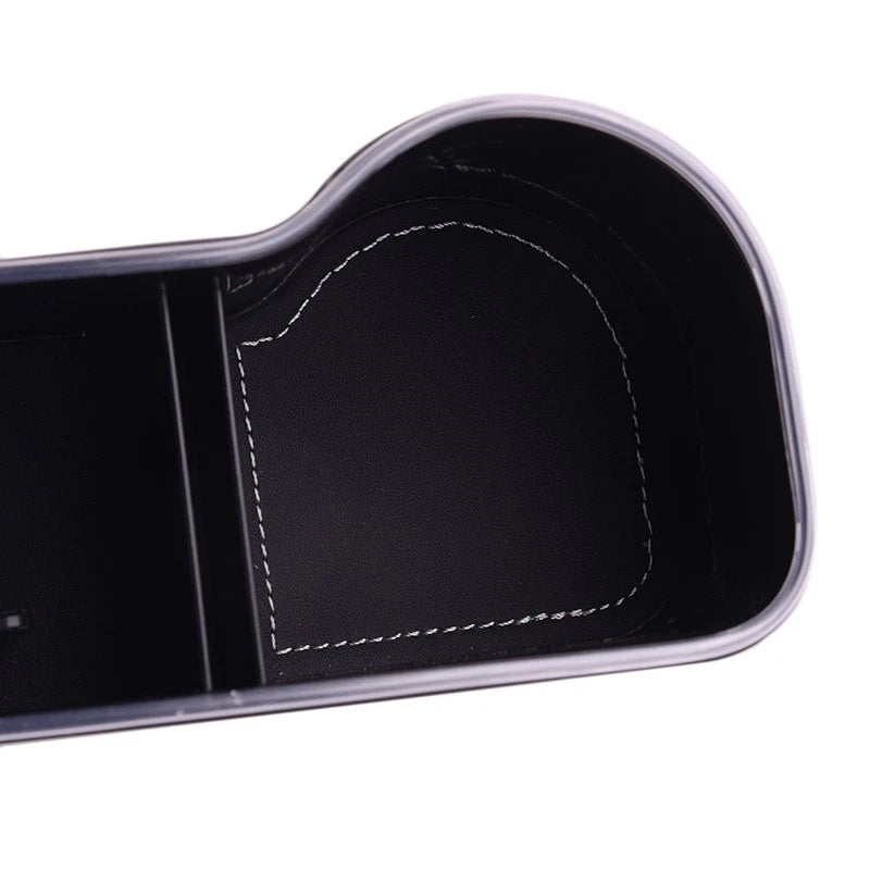 Car Seat Gap Filler Storage Box with Dual USB for Universal Fit