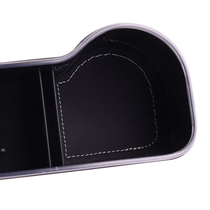 Car Seat Gap Filler Storage Box with Dual USB for Universal Fit