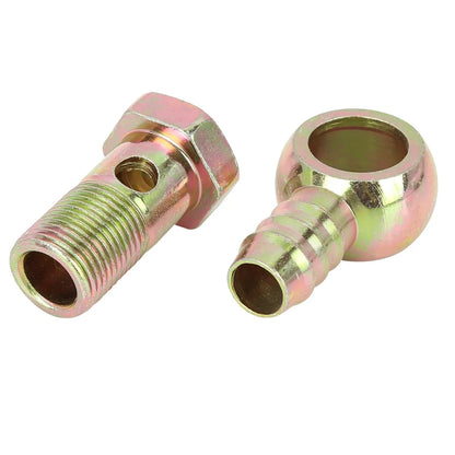 18mm Banjo Hose Barb Bolt Fitting Banjo Bolt Washer Metal for Motorcycle Car