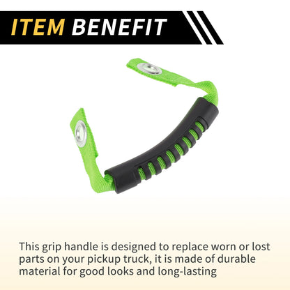 2 x Roll Bar Grab Handles for Jeep Wrangler Roof Rope Handle Green