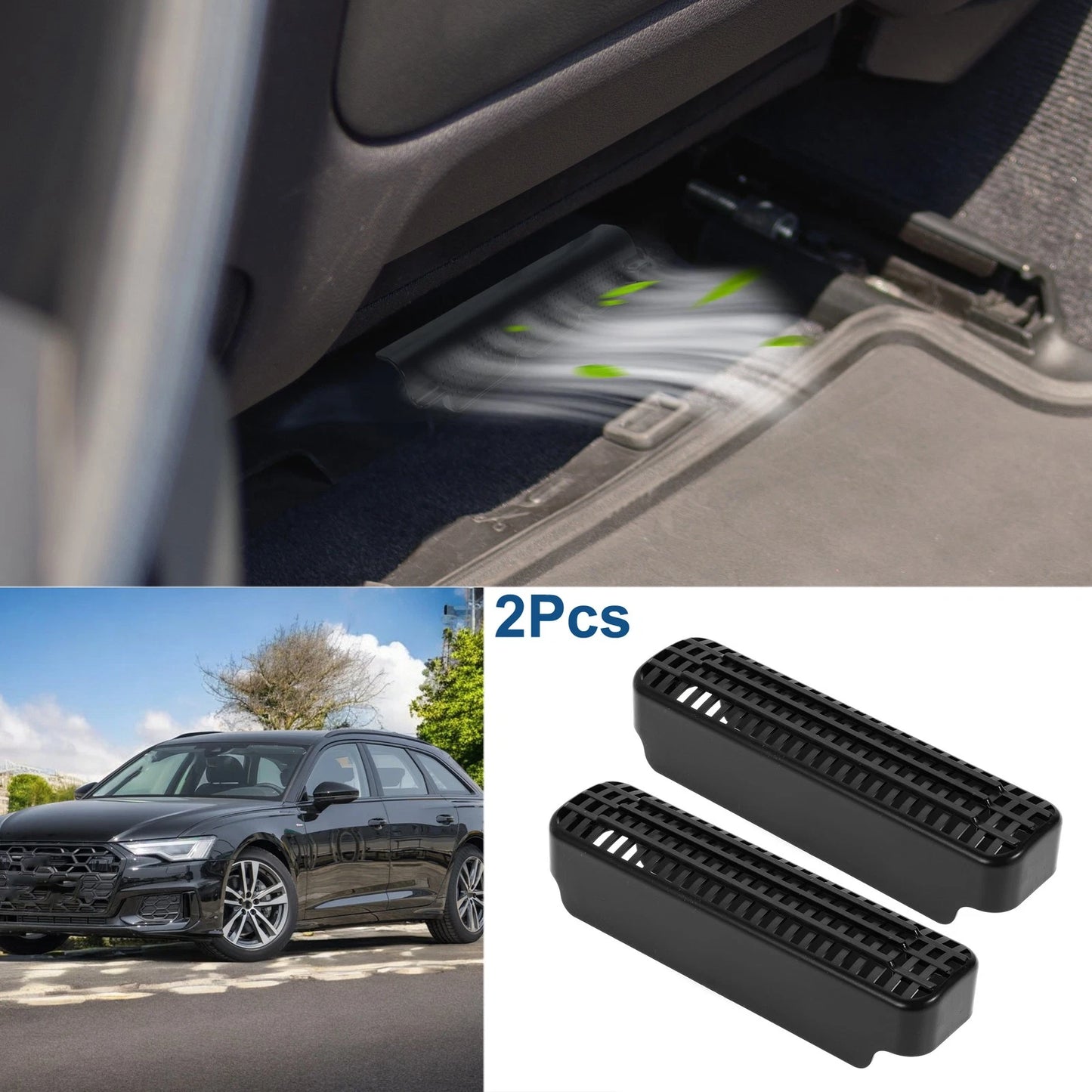 Under Seat Air Outlet Covers for Ford F150 2016-2024 (2 Pcs)