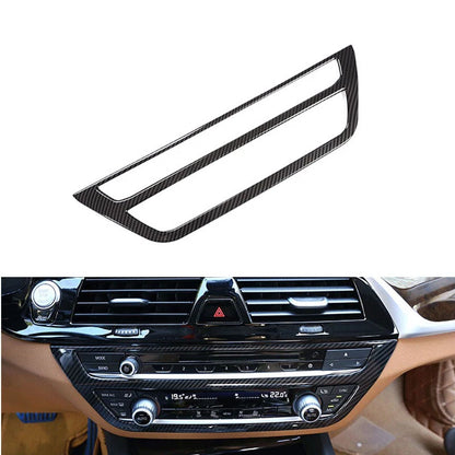 Carbon Fiber Style Center AC Buttons Panel Trim fit For BMW 5 Series G30 2018+