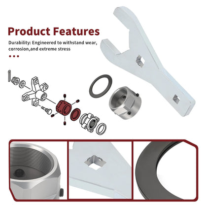 Rear Axle Lock Nut + Wrench Tool for Yamaha YFZ450R/YFZ450X (2009-2024)