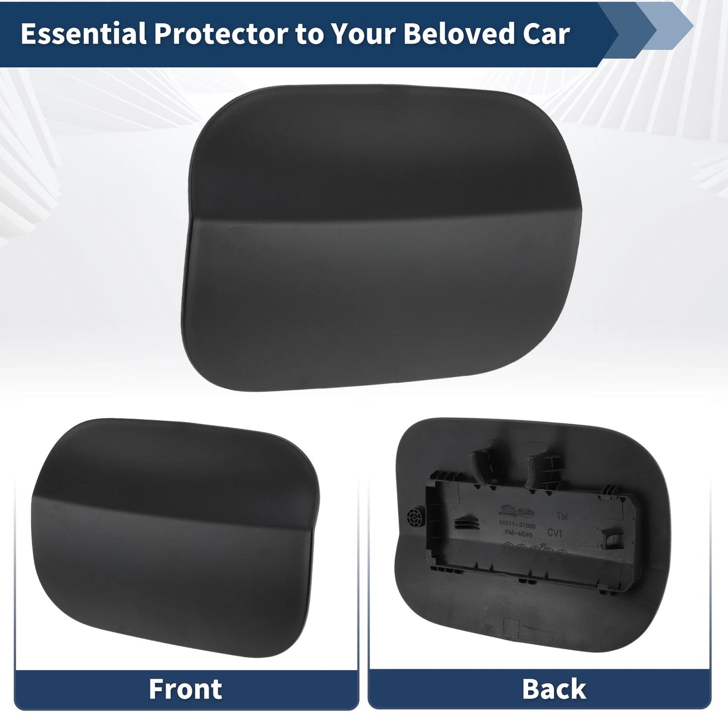Fuel Tank Door for Hyundai Santa Fe 2019-2023 Gas Filler Door 2 x Covers