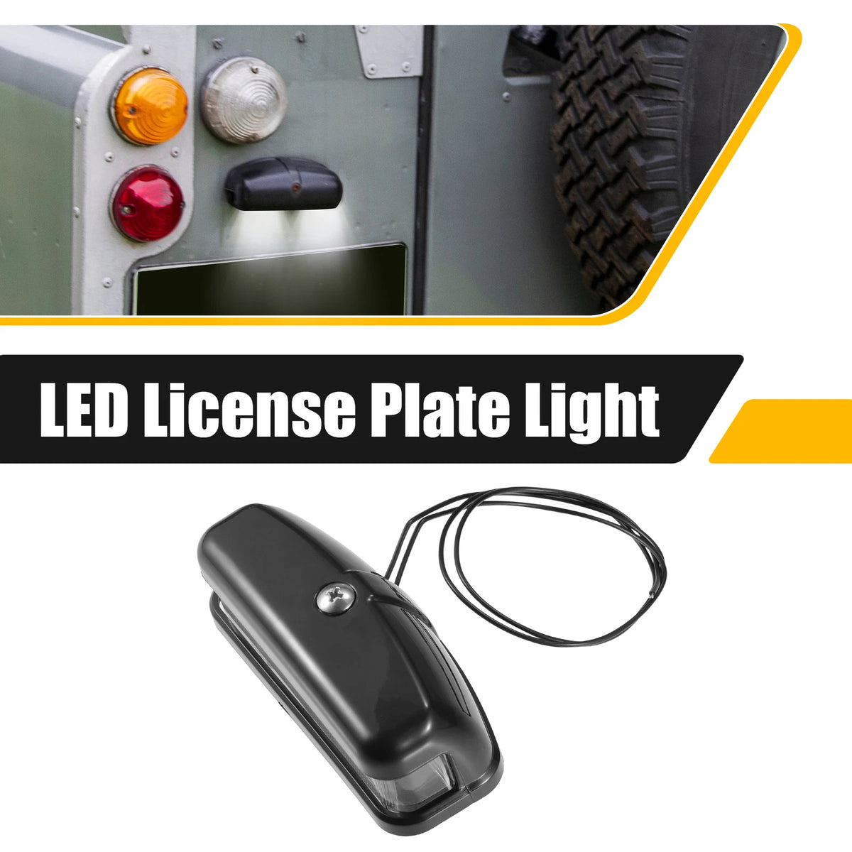LED License Plate Light Assembly for Land Rover 88/109 Series (1968-1984)
