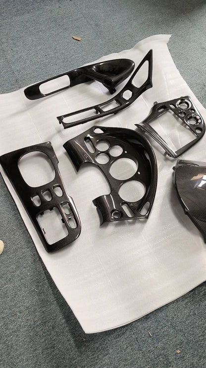 LHD Carbon Fiber Interior trim kit Cover for Mazda RX-7 RX7 FD3S