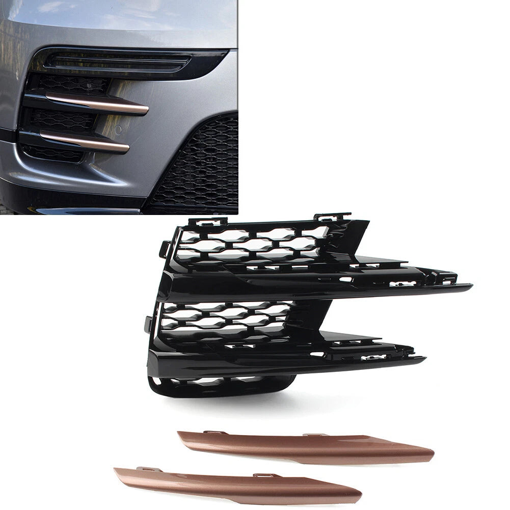 Front Bumper Fog Lamp Grille Cover for Land Rover Range Rover Velar (2018-2022)