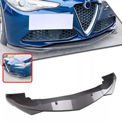 Front Bumper Spoiler Lip for Alfa Romeo Giulia (2015-2024)