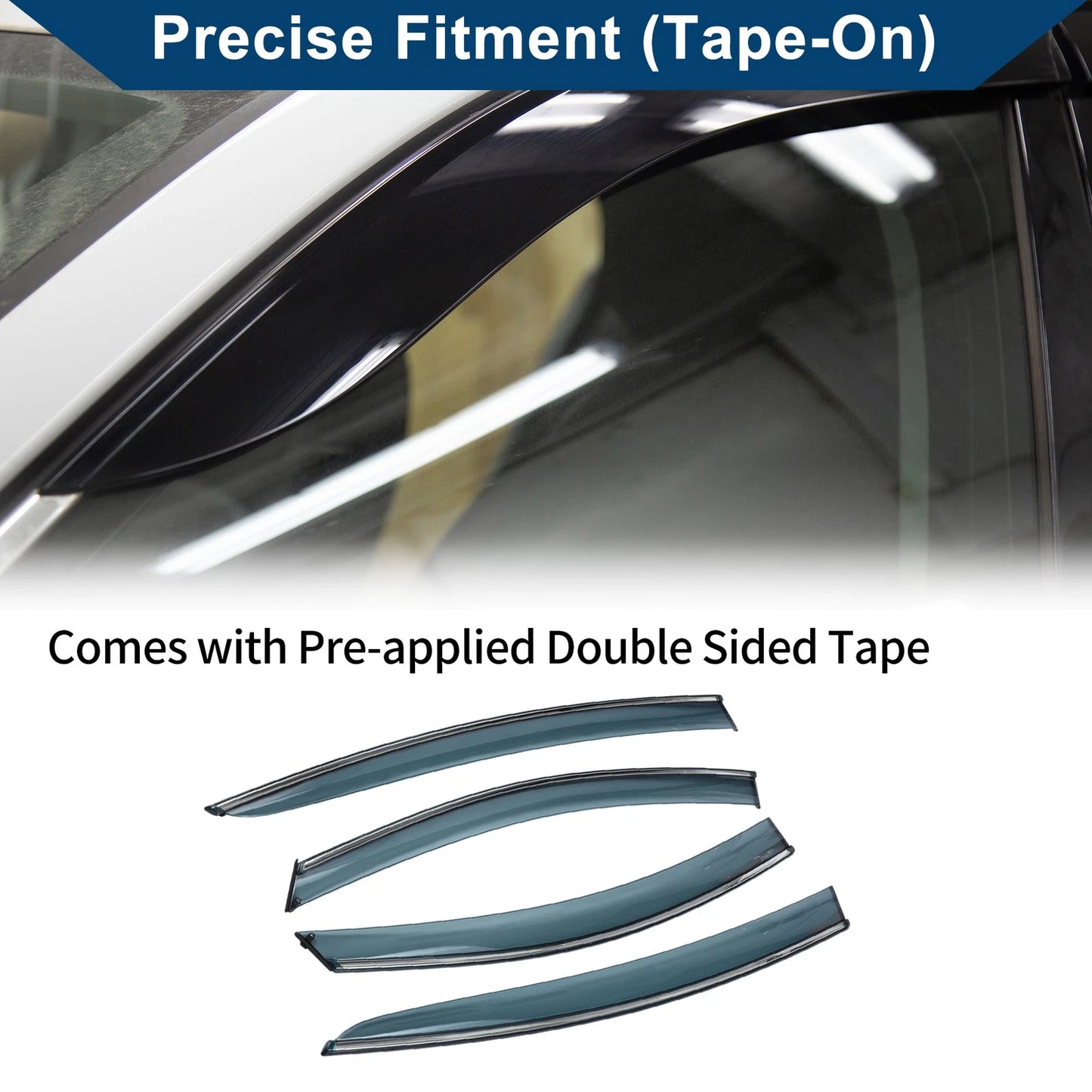 Window Deflectors for Chevrolet Cruze (2015-2019) Side Vent Visors
