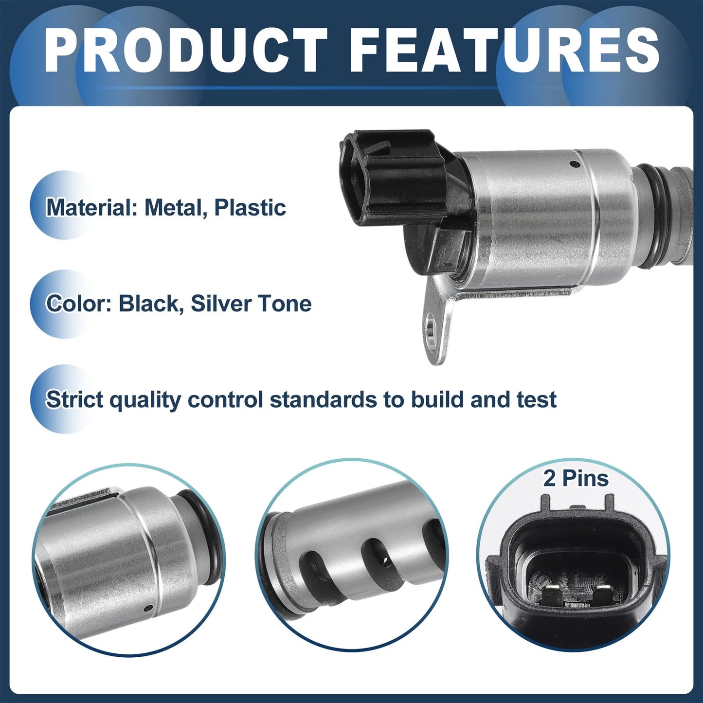 Variable Valve Timing VVT Solenoid 2 x for Toyota Sequoia (2010–2012)