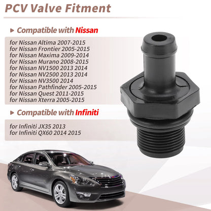 PCV Valve for Nissan Altima Frontier Quest Infiniti JX35 QX60 (2013-2018)