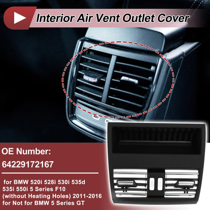 Rear Center Console Air Outlet Vent Grille for BMW 520i 528i (2000-2007)