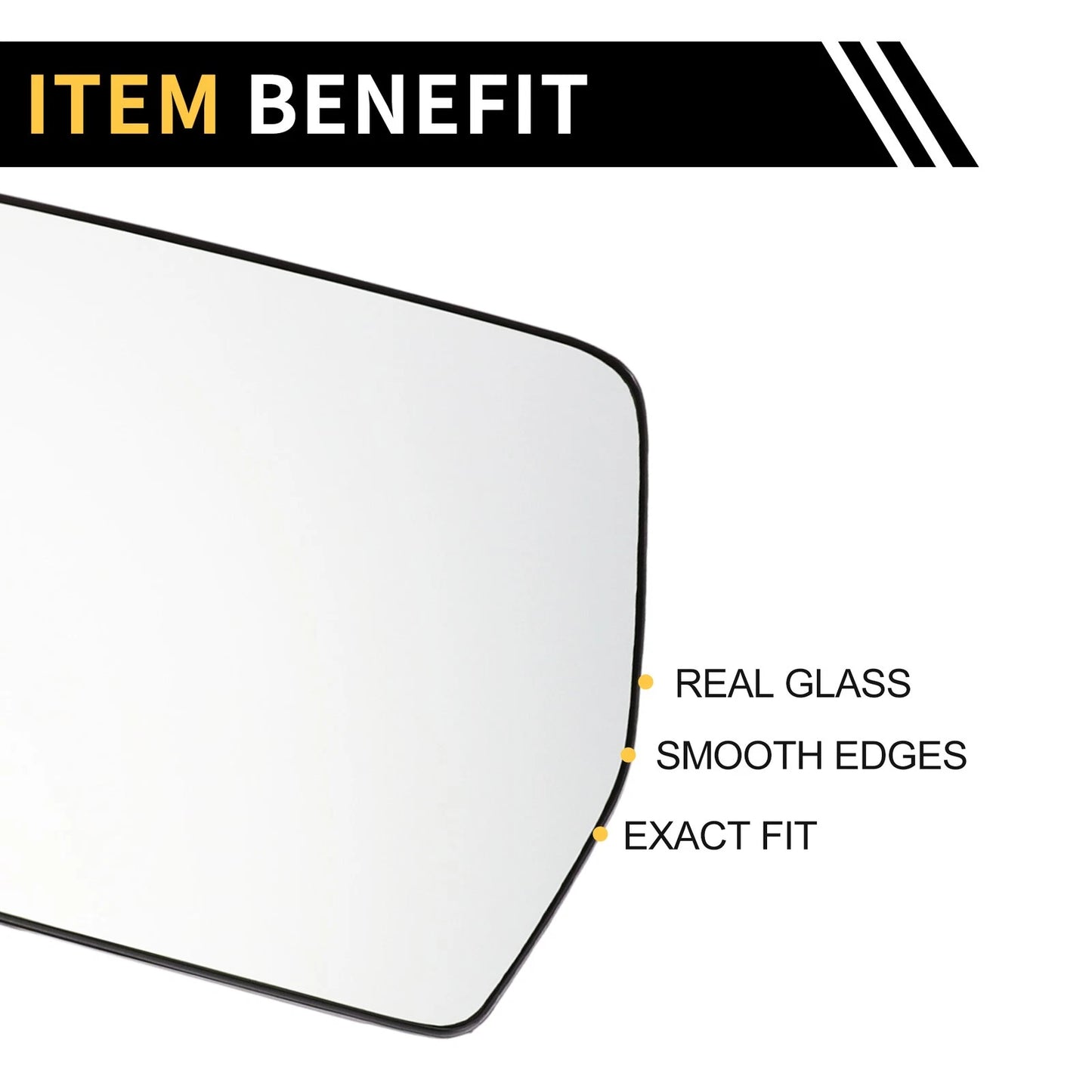 Left Side Mirror Glass for Ford F-150 Non-Heated (2004-2010)
