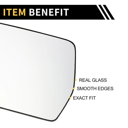 Left Side Mirror Glass for Ford F-150 Non-Heated (2004-2010)