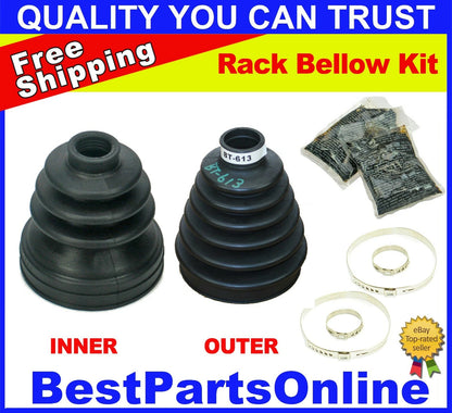2 x CV Axle Boot Repair Kit for Rear Toyota Highlander (2004-2005)