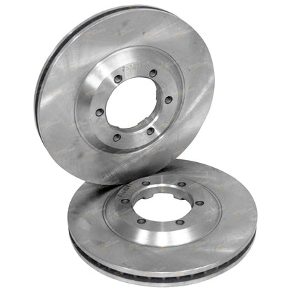 Front Disc Rotors + 4wd Brake Pads for Holden RC Colorado DMax (2008-2012)