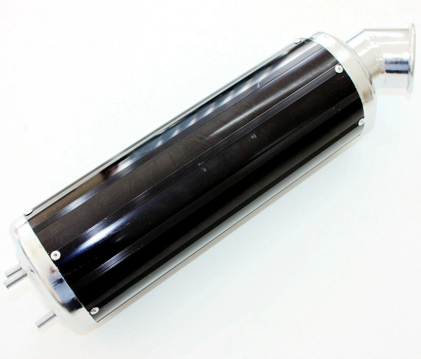 Black Alloy Exhaust Pipe Muffler for 150cc 200cc 250cc PIT Quad Dirt Bike ATV