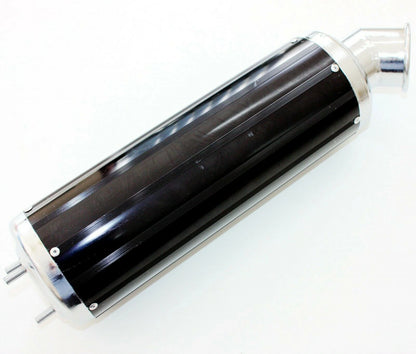 Black Alloy Exhaust Pipe Muffler for 150cc 200cc 250cc PIT Quad Dirt Bike ATV