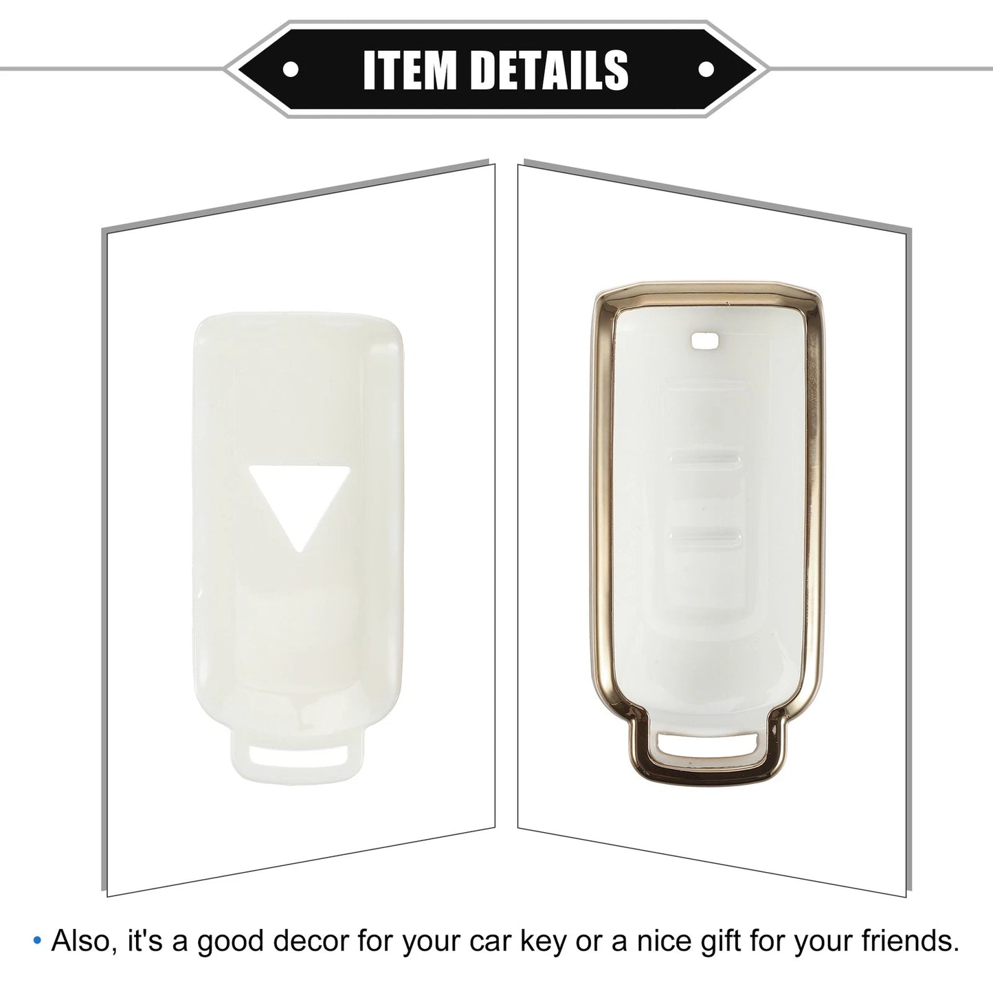 3 x Remote Keyless Key Fob Covers for Mitsubishi Outlander (2014-2021)