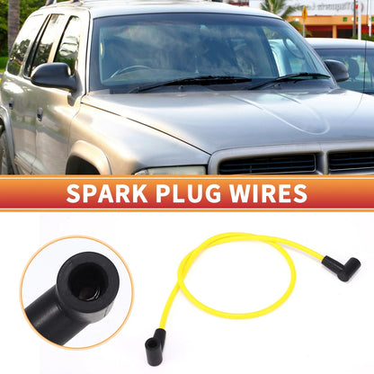 9 x Spark Plug Wire Ignition Coil Cable for Dodge B150 (1992-1994)