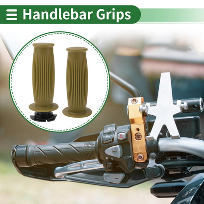 7/8" Hand Grips Cover Kit Handlebar End Grips TPU Yellow for Motorcycle