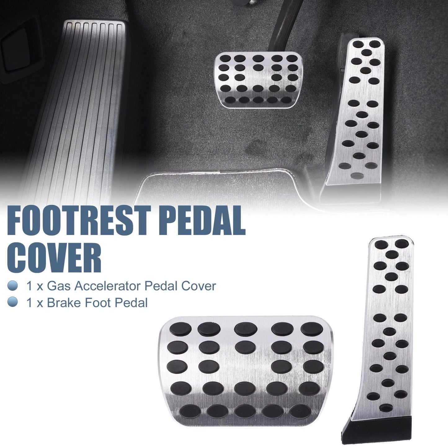 2 x Gas Brake Pedal Pad Covers for Mercedes-Benz C E S GLC GLE Class