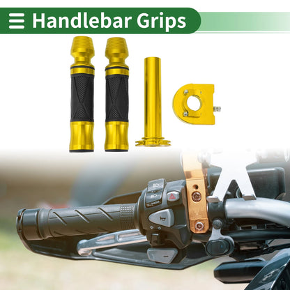 Handlebar Hand Grips Side Wine Glass Pattern Cover Kit for Motorcycle