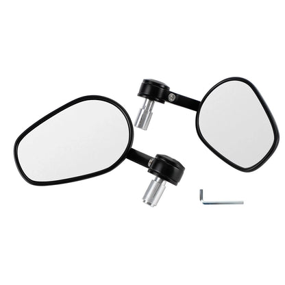 2 x Handlebar End Mirrors for F3 (2015-2023) 7/8" Black Rear View Set