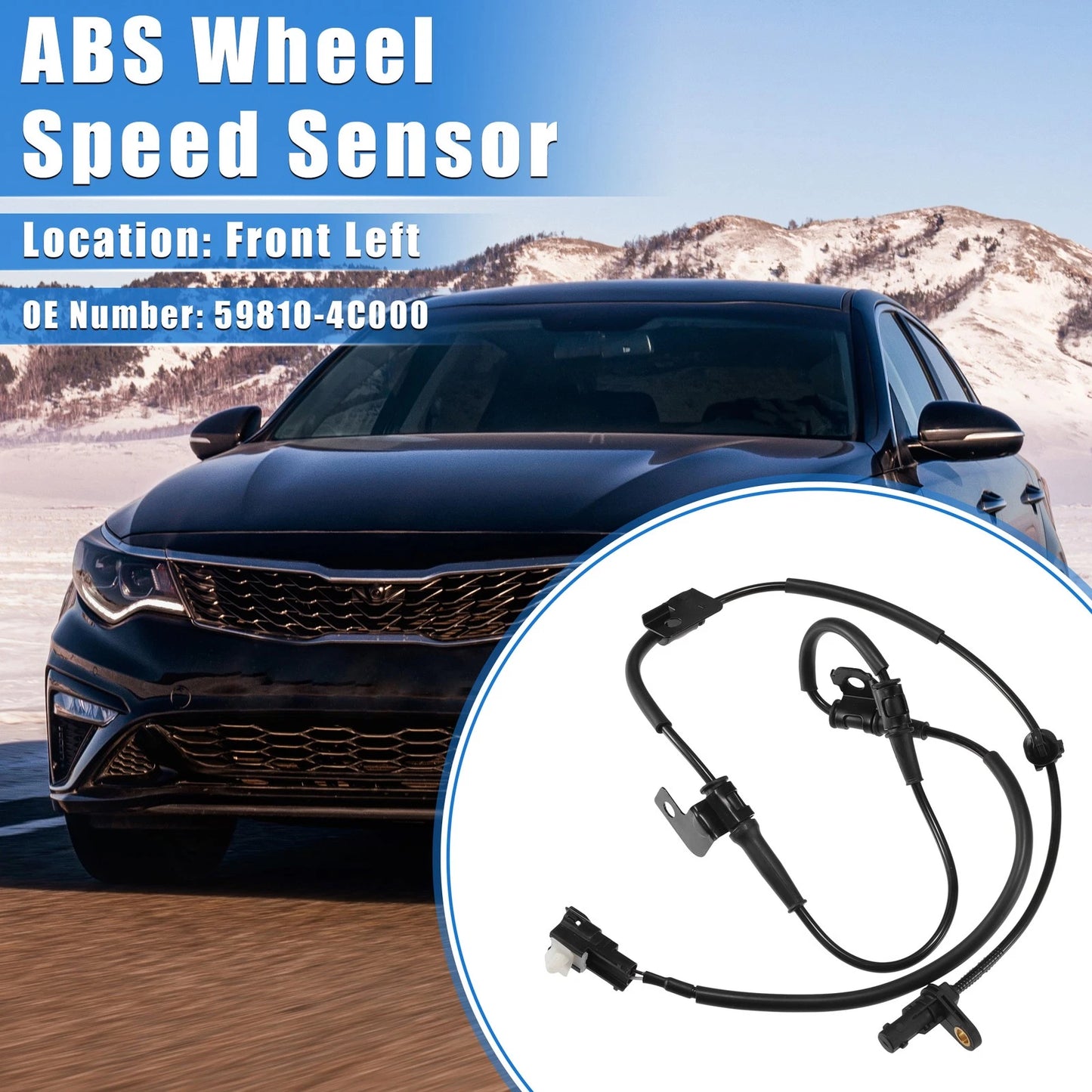 ABS Wheel Speed Sensor Front Left for Kia Optima (2012-2016)