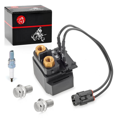 Starter Relay & Spark Plug for Yamaha Grizzly 600 YFM600 (1999-2001)