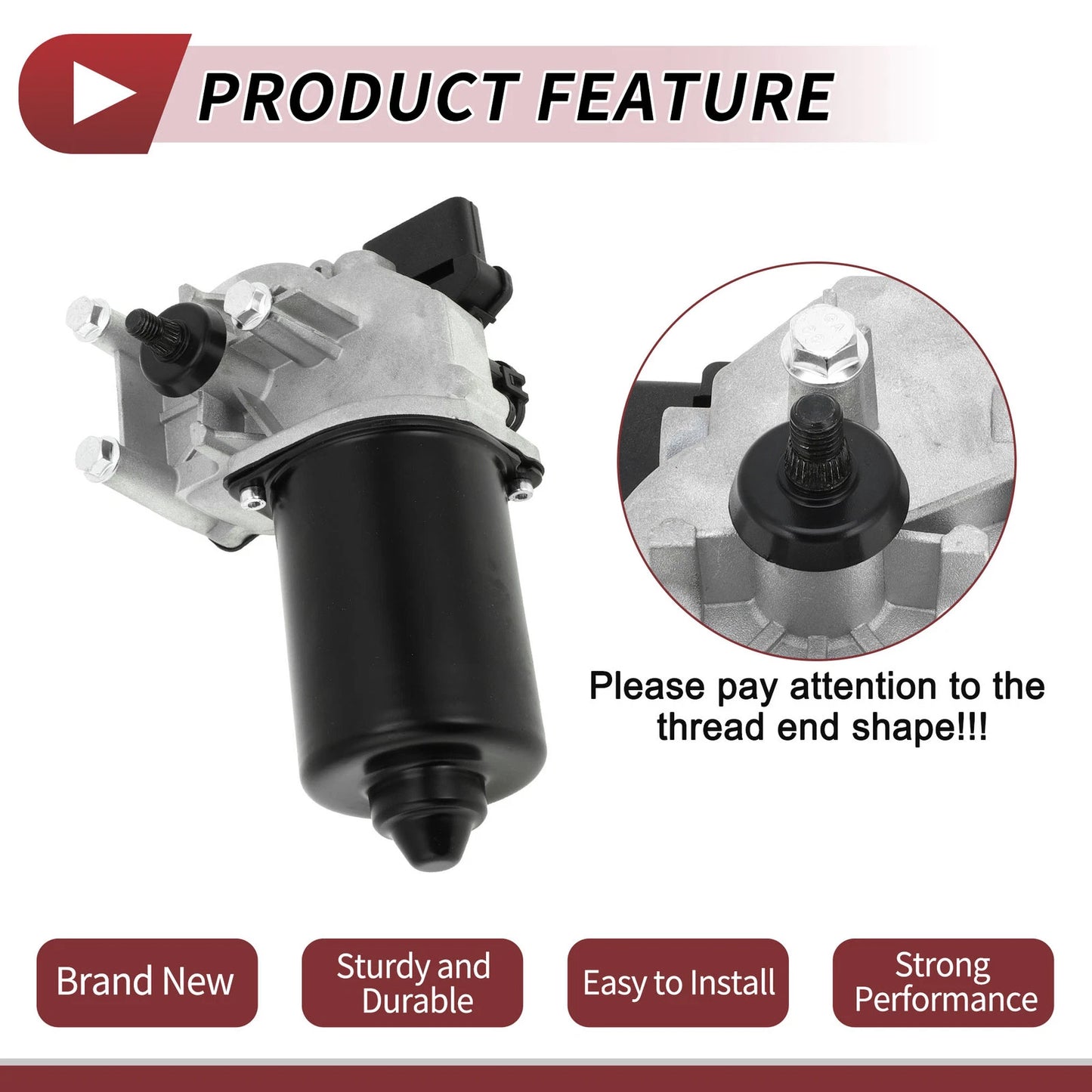 Windshield Wiper Motor for Hyundai Elantra 2009-2012 (2 x 5 Pin)