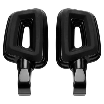 Black Passenger Foot Pegs for Harley Street Bob Low Rider (2018-2025)