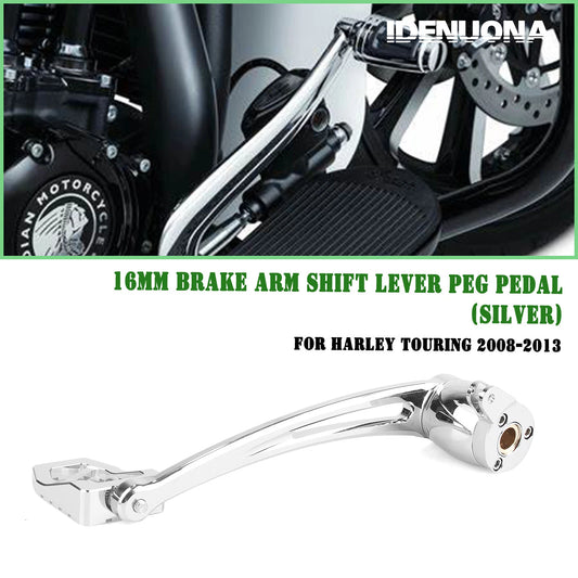 16mm Silver Brake Lever Arm for Harley Touring (2008-2013)