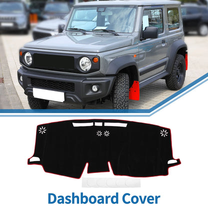 Dashboard Cover Mat for Toyota Sienna 2021-2024 Sun Protector Pad Black Red
